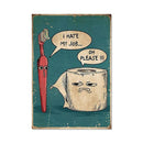 GobekUsa Humorous Bathroom Poster Print for Decor