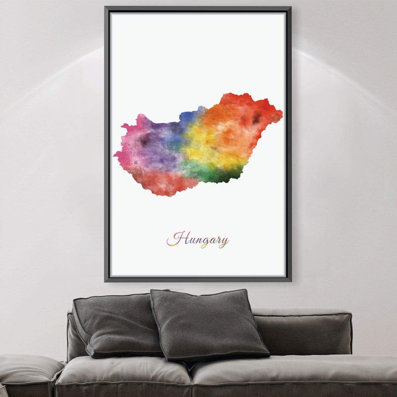 Hungary Rainbow Canvas