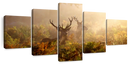 Misty Morning Deer Wall Art