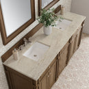 James Martin Bristol 72" Double Bathroom Vanity, Saddle Brown