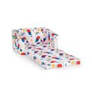2-in-1 Convertible Kids Sofa with Velvet Fabric by LJGDeals