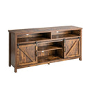 59 Inch Sliding Barn Door TV Stand with Adjustable Shelves for TVs up to 65 Inch by LJGDeals