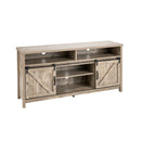 59 Inch Sliding Barn Door TV Stand with Adjustable Shelves for TVs up to 65 Inch by LJGDeals