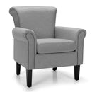 Upholstered Fabric Accent Chair with Adjustable Foot Pads by LJGDeals