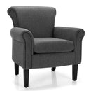 Upholstered Fabric Accent Chair with Adjustable Foot Pads by LJGDeals