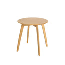 Natural Modern Stylish Bamboo Round End Table with 20 Inch Round Tabletop-Natural by LJGDeals