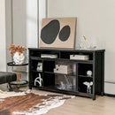 58 Inch TV Stand Entertainment Console Center with Adjustable Open Shelves-Black by LJGDeals