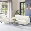 Modern Loveseat with Comfy Backrest Cushions by LJGDeals