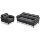 Modern Couched Sofa set with Adjustable Headrest by LJGDeals