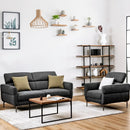 Modern Couched Sofa set with Adjustable Headrest by LJGDeals