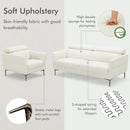 Modern Couched Sofa set with Adjustable Headrest by LJGDeals