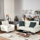 72.5 Inch Modern Fabric Loveseat Sofa Couch with Adjustable Headrest by LJGDeals