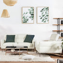 Modern Couched Sofa set with Adjustable Headrest by LJGDeals