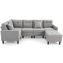 L-shaped Sectional Corner Sofa Set with Storage Ottoman by LJGDeals