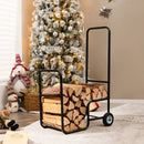 Firewood Log Cart Carrier with Anti-Slip and Wear-Resistant Wheels by LJGDeals