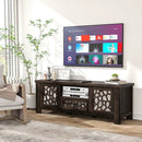 55 Inch Retro TV Stand Media Entertainment Center with Mirror Doors and Drawer by LJGDeals