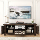 55 Inch Retro TV Stand Media Entertainment Center with Mirror Doors and Drawer by DirectDeals