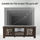55 Inch Retro TV Stand Media Entertainment Center with Mirror Doors and Drawer by LJGDeals