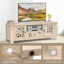 55 Inch Retro TV Stand Media Entertainment Center with Mirror Doors and Drawer by LJGDeals