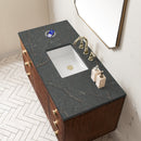 James Martin Amberly 48" Dual Mount Single Bathroom Vanity, Mid-Century Walnut