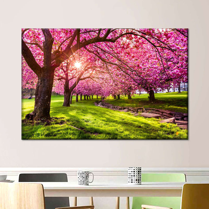 Cherry Blossom Garden Wall Art