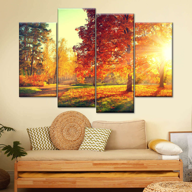 Autumn Sunset Wall Art