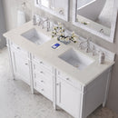 James Martin Brittany 60" Double Bathroom Vanity, Bright White