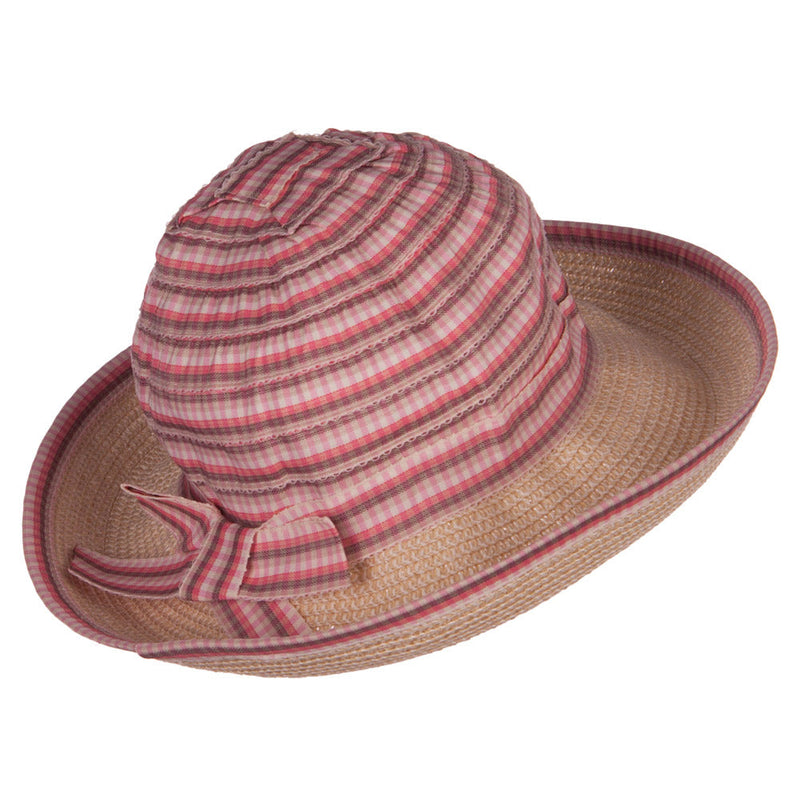 Girl's UPF 50+ Plaid Tweed Bucket Hat
