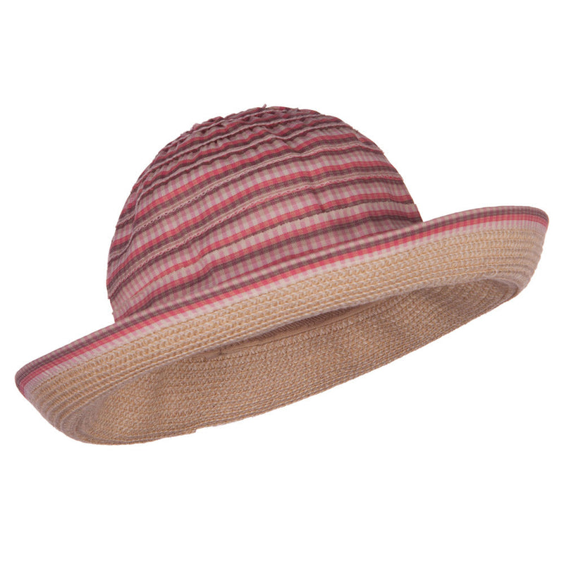 Girl's UPF 50+ Plaid Tweed Bucket Hat