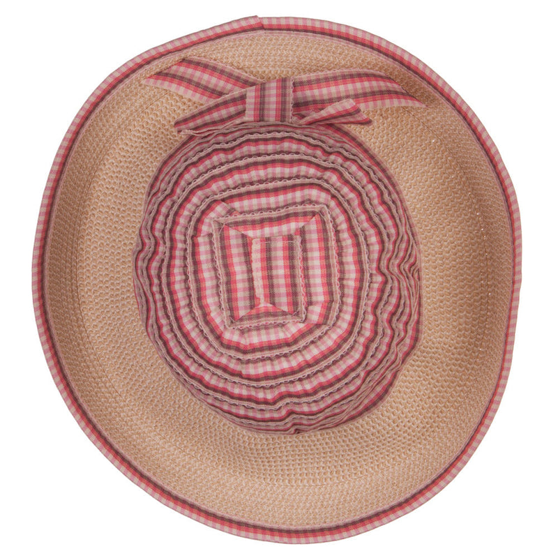 Girl's UPF 50+ Plaid Tweed Bucket Hat