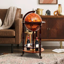 16th Century Wood Globe Wine Bar Stand by LJGDeals