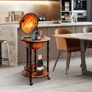 16th Century Wood Globe Wine Bar Stand by LJGDeals