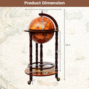 16th Century Wood Globe Wine Bar Stand by LJGDeals