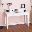 Home Office Writing Desk with 4 Drawer Computer Study Table by LJGDeals