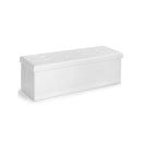 45 Inches Large Folding Ottoman Storage Seat-White by LJGDeals