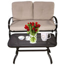 2 Pieces Patio Outdoor Cushioned Coffee Table Seat by LJGDeals