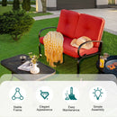 10 FT Patio Cantilever Umbrella with 360° Rotation and 8 Sturdy Ribs for Backyard by LJGDeals