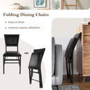 Set of 2 Metal Folding Dining Chair with Space Saving Design by LJGDeals