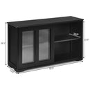 Sideboard Buffet Cupboard Storage Cabinet with Sliding Door by LJGDeals