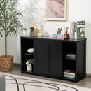 Kitchen Storage Cabinet with Wood Sliding Door by LJGDeals