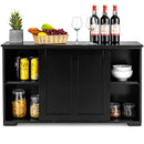 Kitchen Storage Cabinet with Wood Sliding Door by LJGDeals