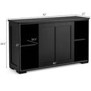 Kitchen Storage Cabinet with Wood Sliding Door by LJGDeals