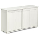 Kitchen Storage Cabinet with Wood Sliding Door