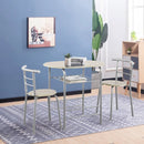3 pcs Home Kitchen Bistro Pub Dining Table 2 Chairs Set by LJGDeals