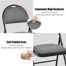 Set of 6 Folding Fabric Upholstered Metal Chairs by LJGDeals