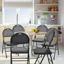 Set of 6 Folding Fabric Upholstered Metal Chairs by LJGDeals
