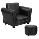 Kids Single Armrest Couch Sofa with Ottoman by DirectDeals