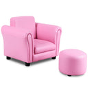 Kids Single Armrest Couch Sofa with Ottoman by LJGDeals