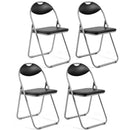 2/4/6 Pieces Portable Folding Dining Chairs Set with Carrying Handles by LJGDeals