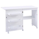 Folding Sewing Craft Table Shelf Storage Cabinet Home Furniture by LJGDeals